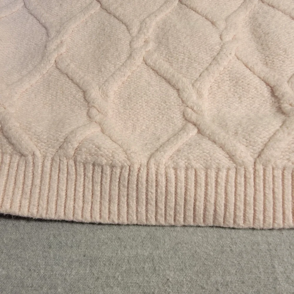 Old Navy Cable Knit Sweater Kids 5T Pink Good SoSoft Crew Neck Long Sleeve